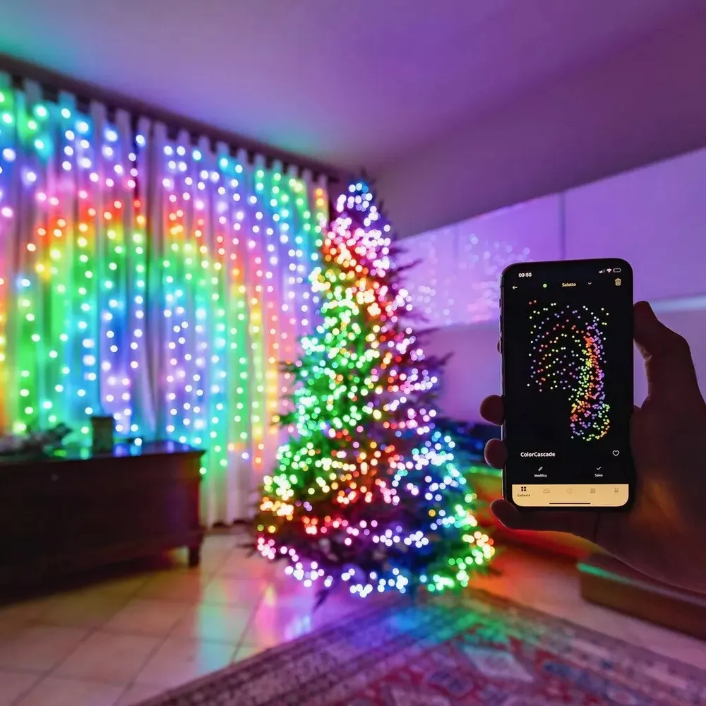 Электрогирлянда новогодняя Twinkly TWS600SPP-BEU 48 м 600 LED со стартовым шнуром, фотография 4