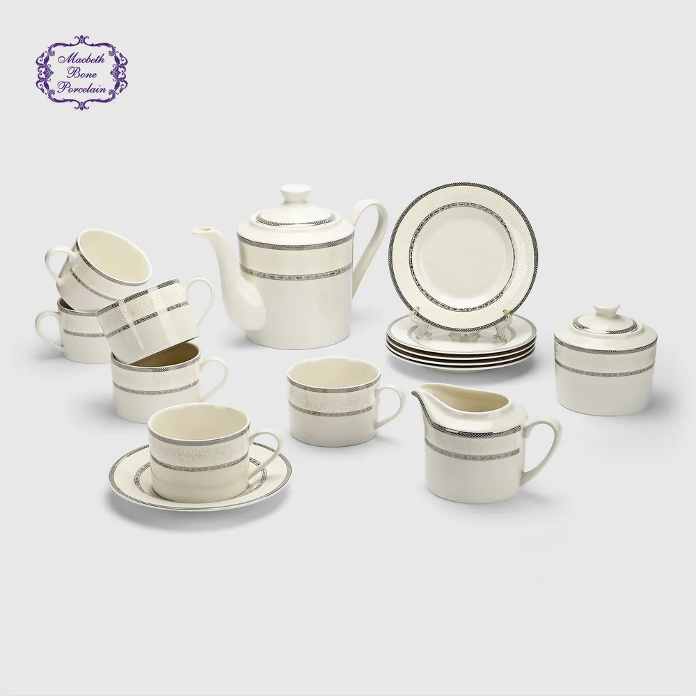 Macbeth — Набор чайный Macbeth bone porcelain Veil 15 предметов, 6 персон