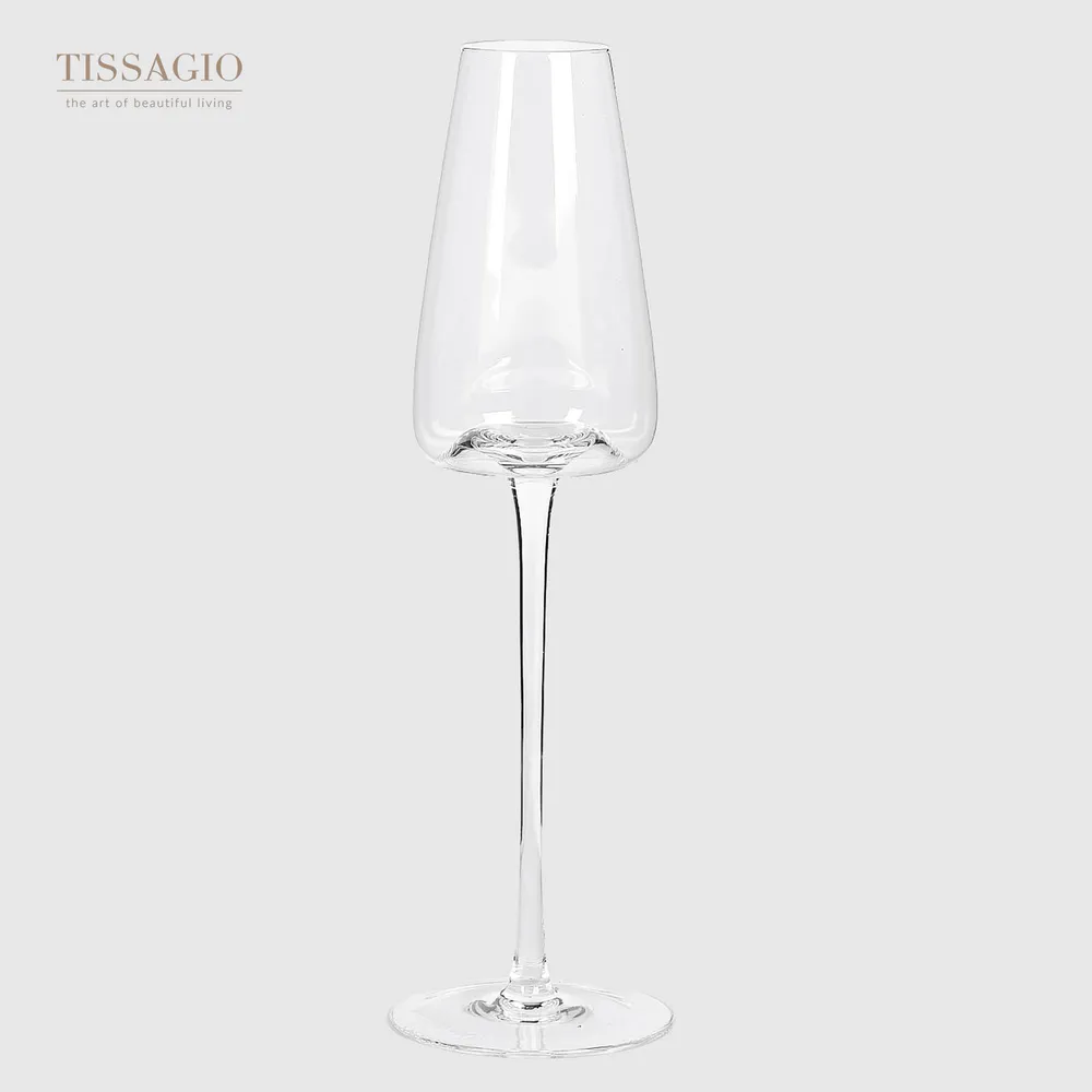 Набор бокалов для шампанского Tissagio из хрустального стекла, 480 мл, 2 персоны, фотография 2