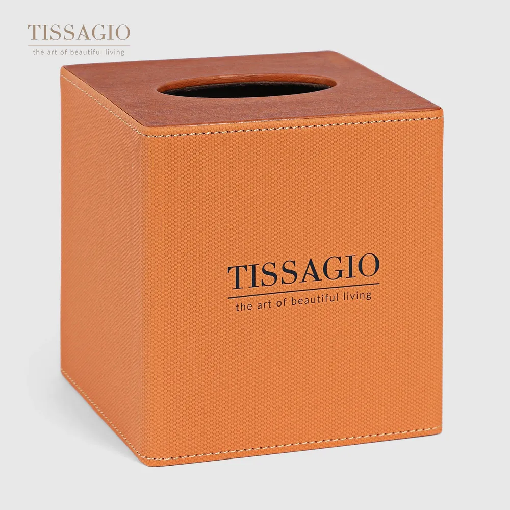 Tissagio — Салфетница Tissagio оранжевая 13x13х14,5 см